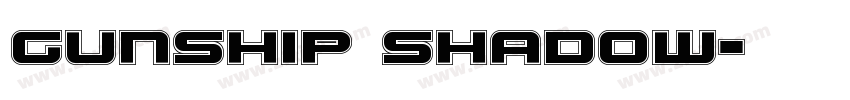 Gunship Shadow字体转换